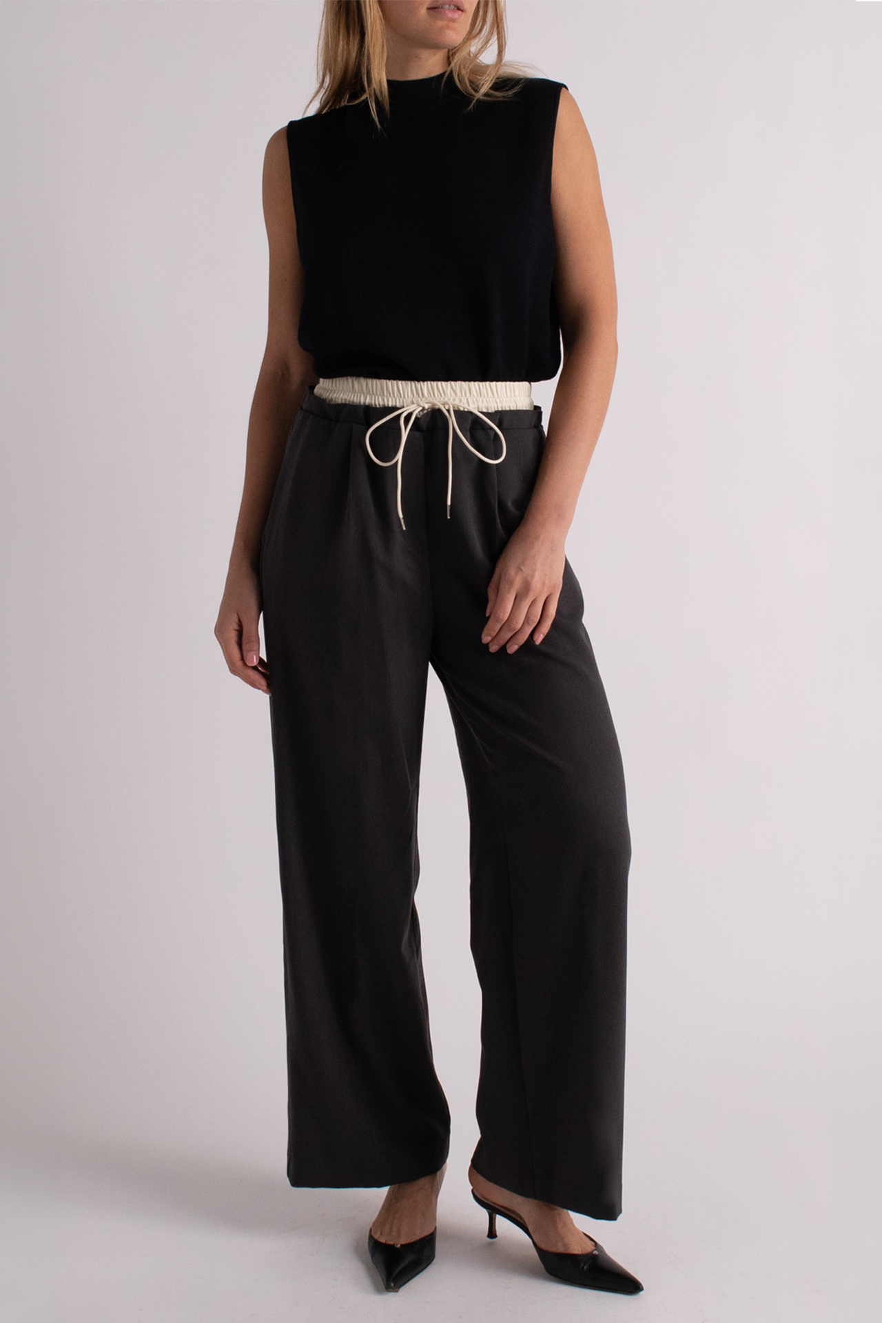 Two Tone Waistband Trousers