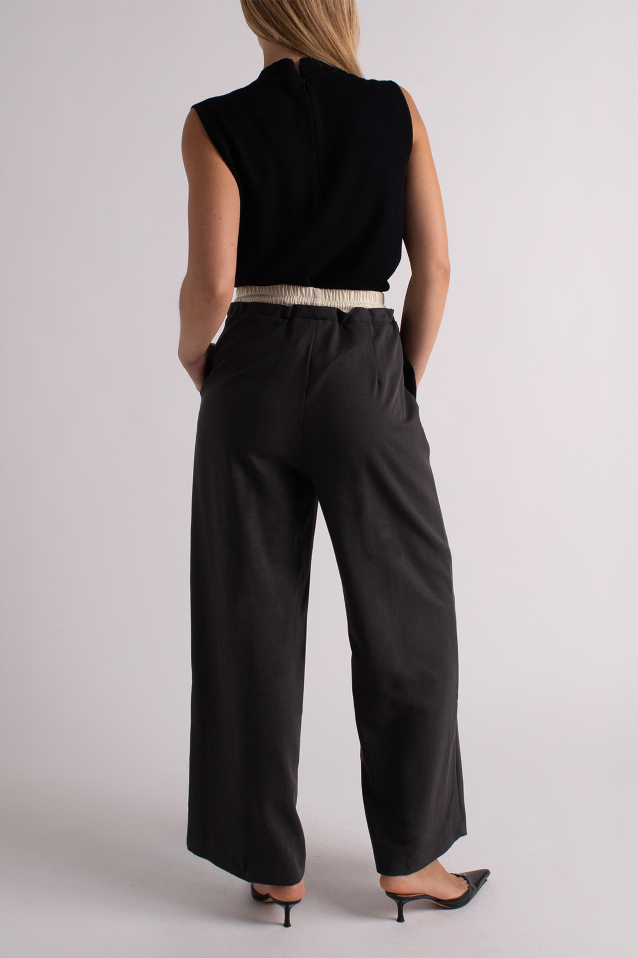 Two Tone Waistband Trousers
