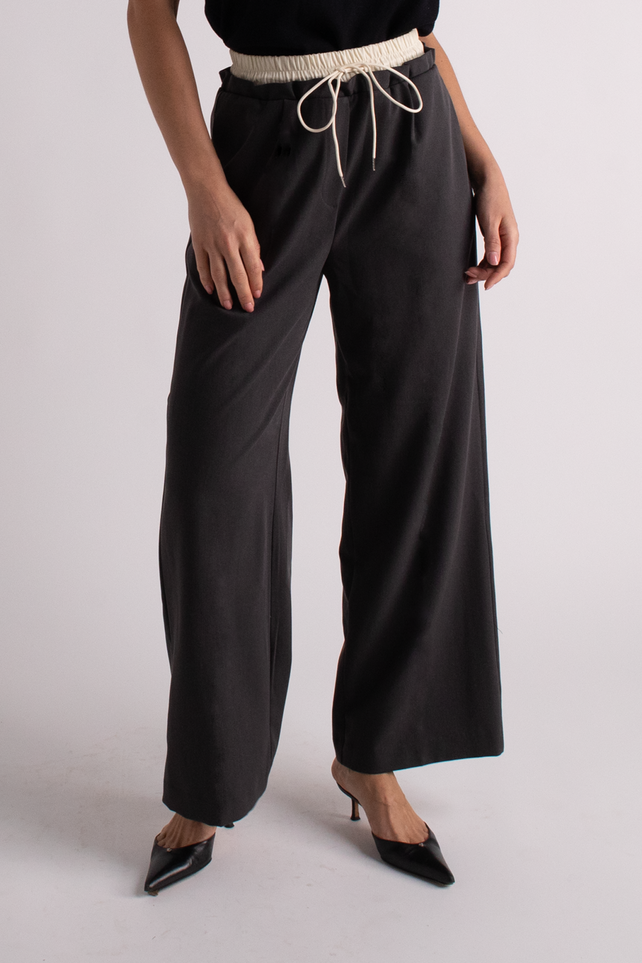Two Tone Waistband Trousers