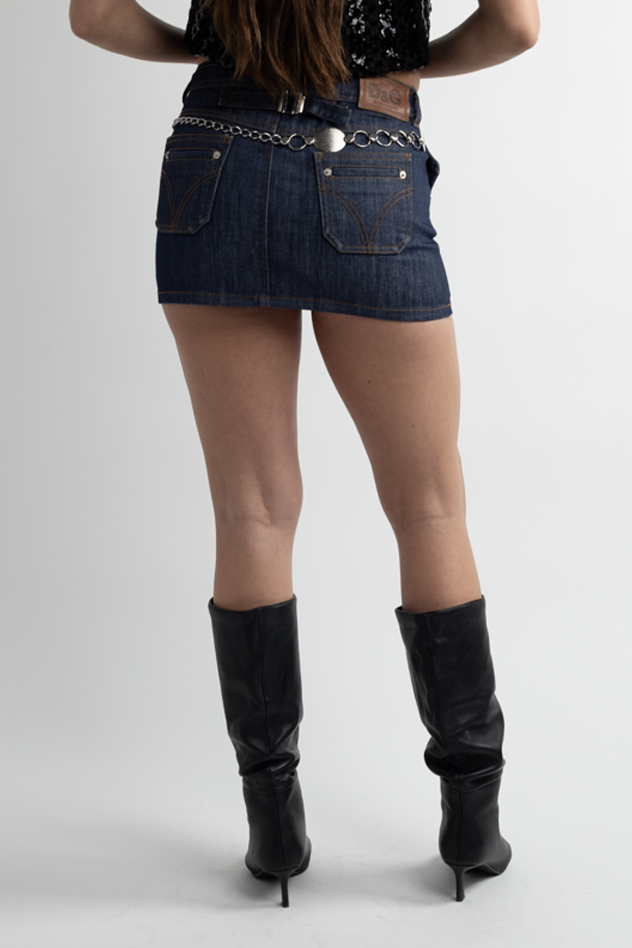 Dolce & Gabbana Denim Micro Skirt