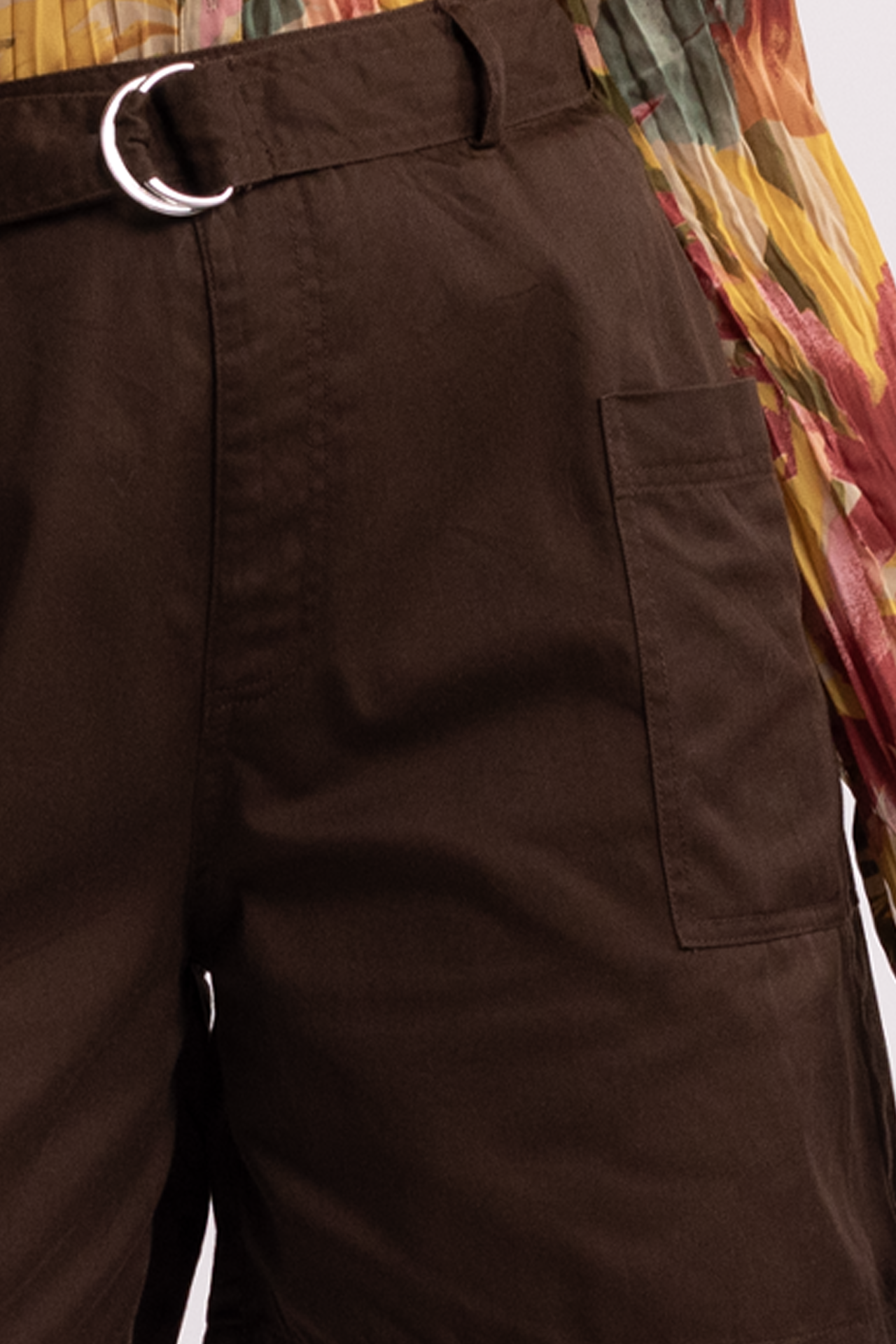 Brown Shorts with Belt
