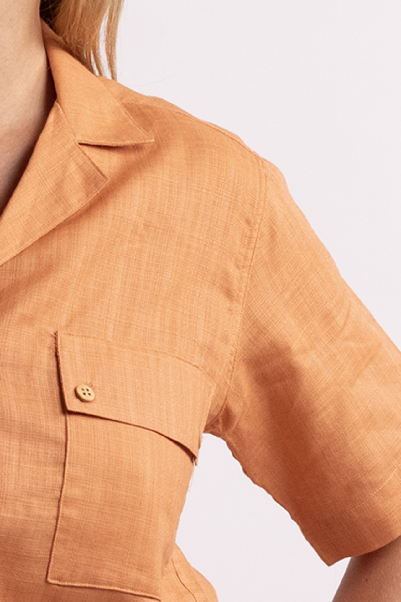 Vintage Christian Dior Orange Button Down Shirt