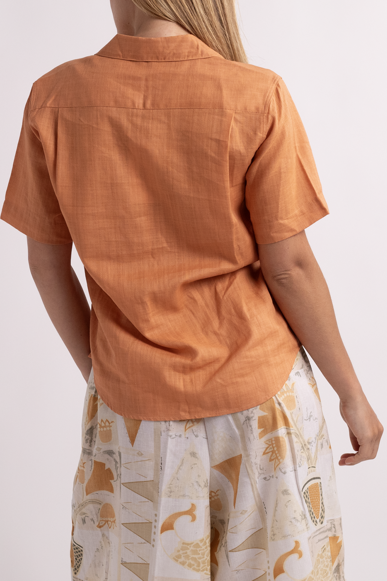 Vintage Christian Dior Orange Button Down Shirt