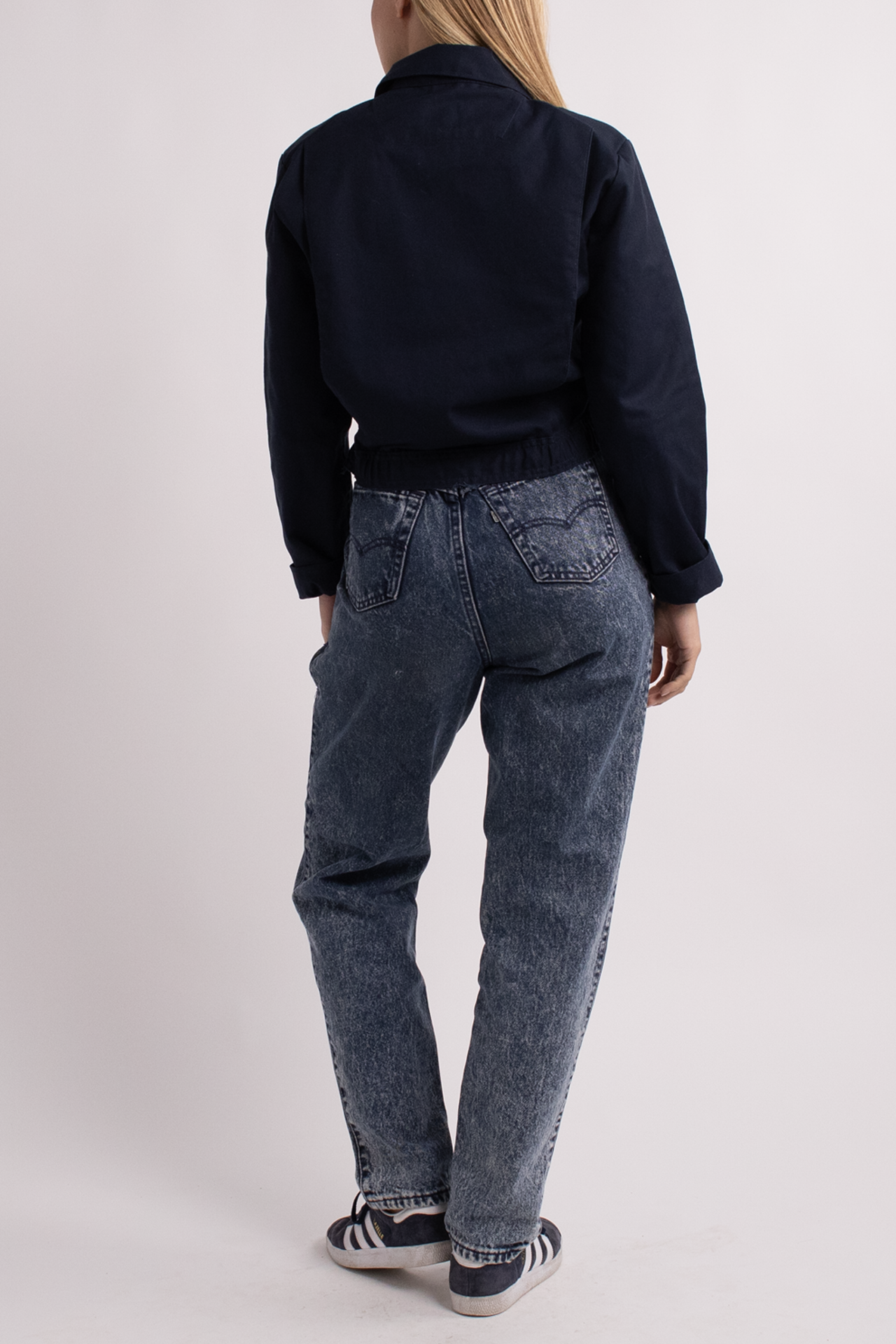 Dickie's Cropped Navy Blue Jacket