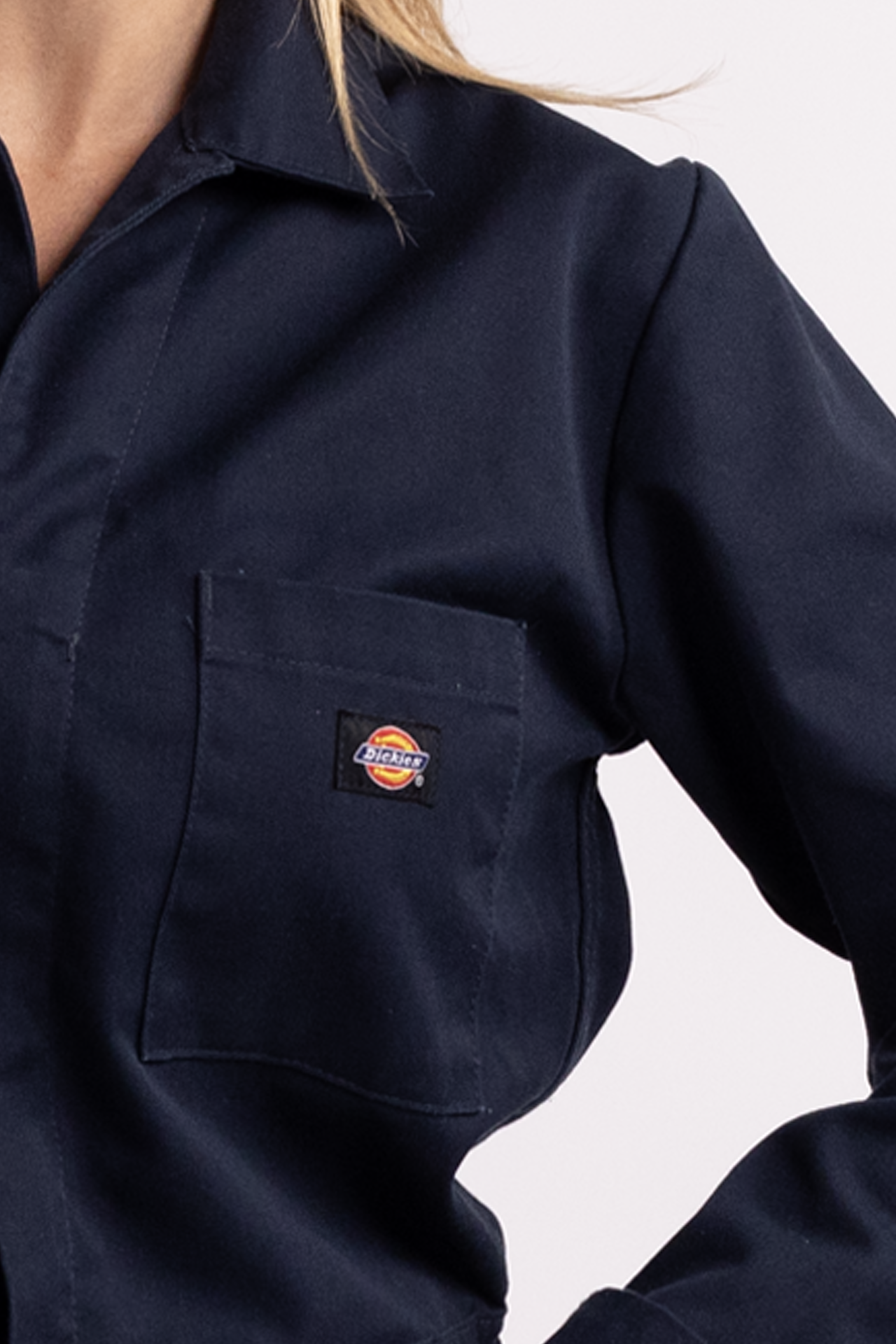 Dickie's Cropped Navy Blue Jacket