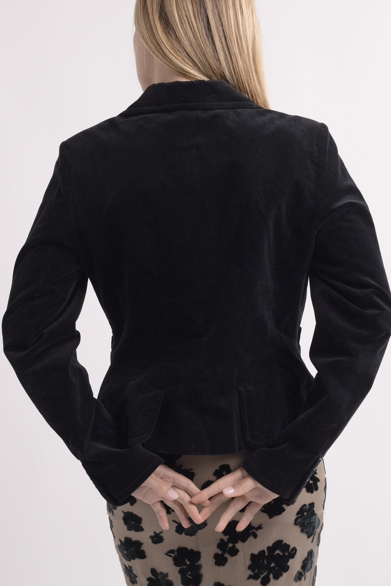 The Limited Black Velvet Blazer