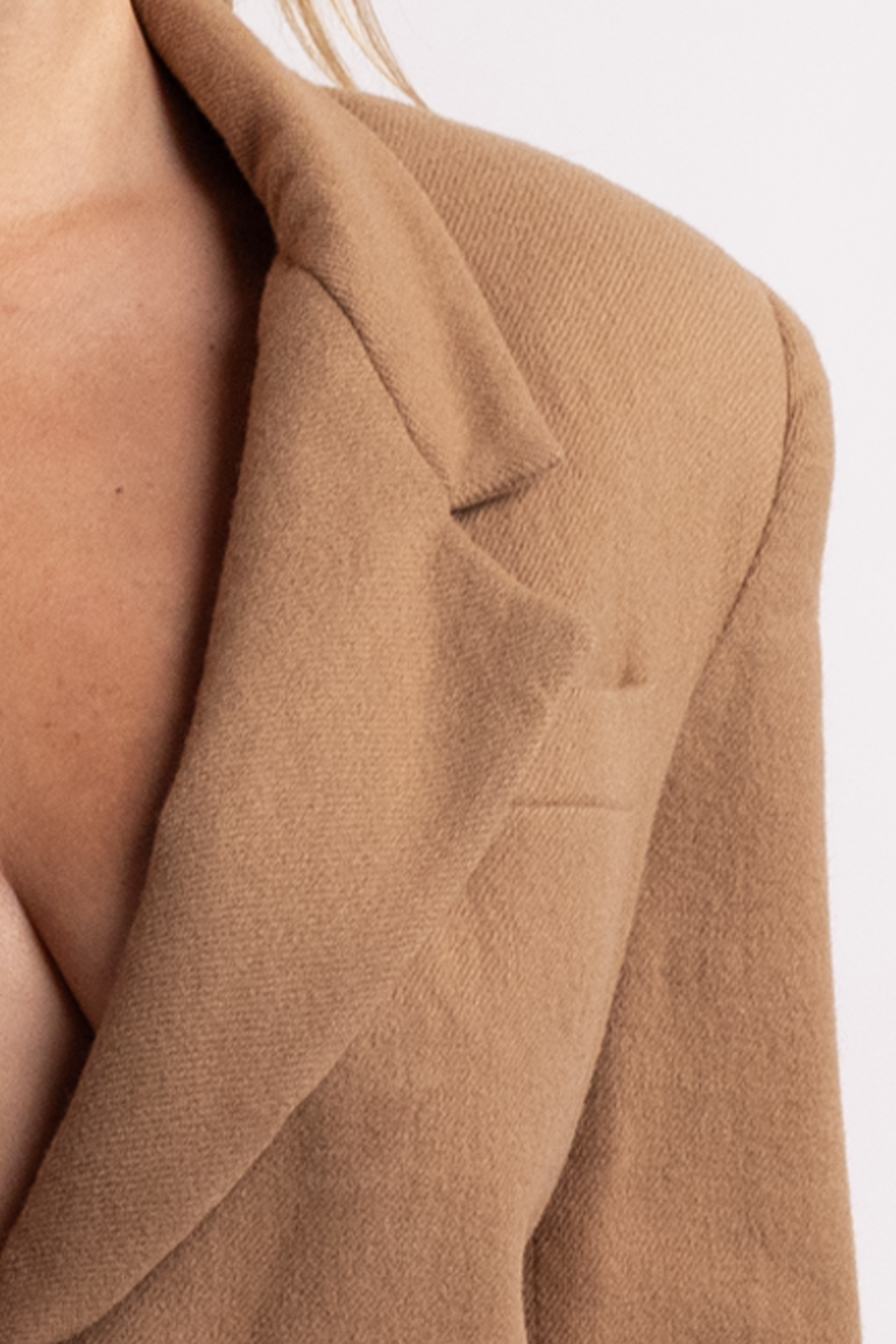 Vintage Oleg Cassini Tan Wool Blazer
