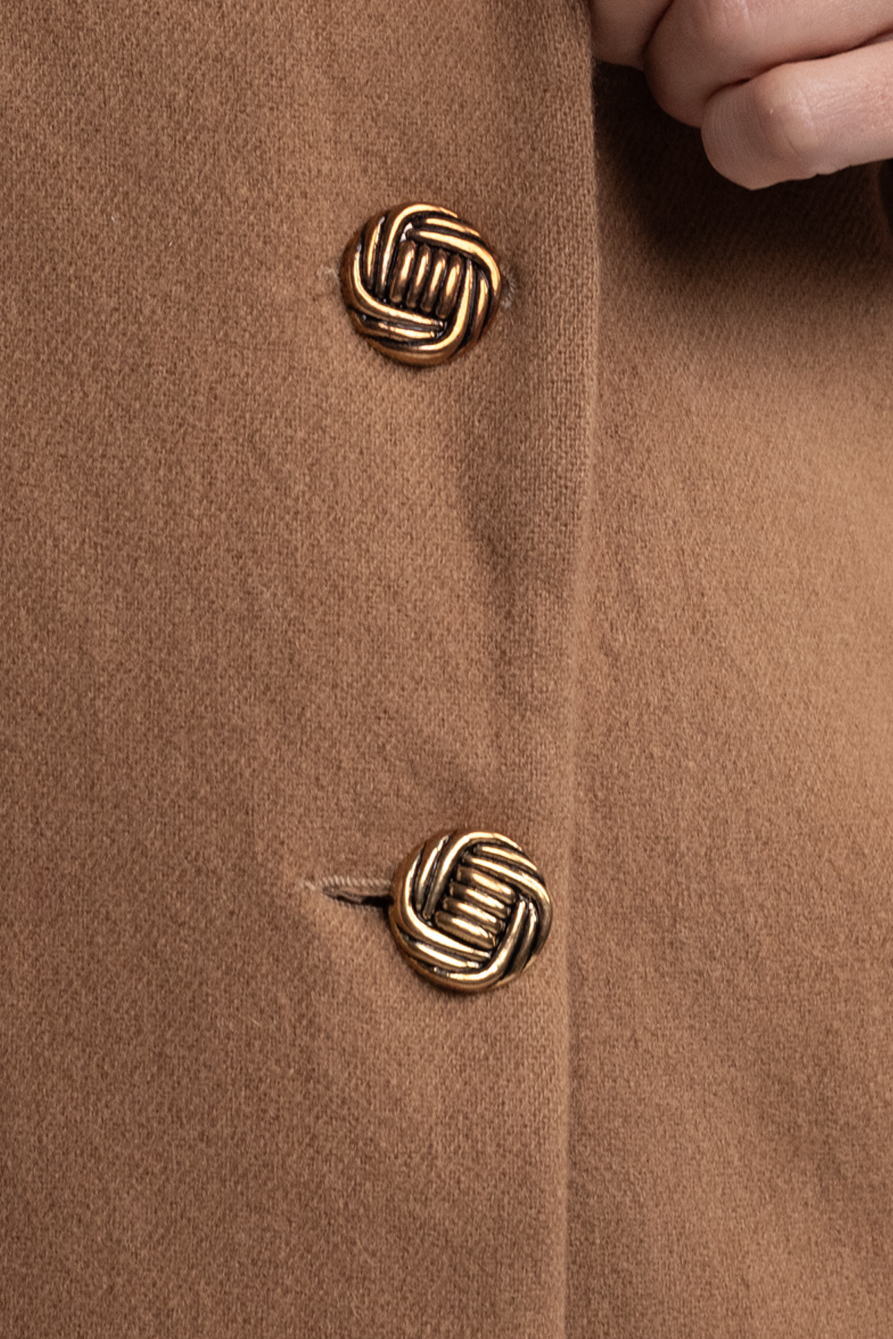 Vintage Oleg Cassini Tan Wool Blazer