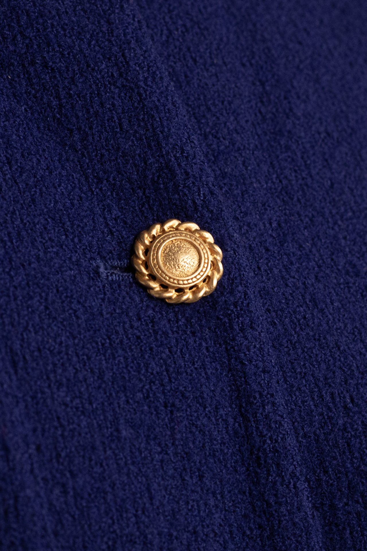 Vintage Jones NY Purple Blazer with Gold Buttons