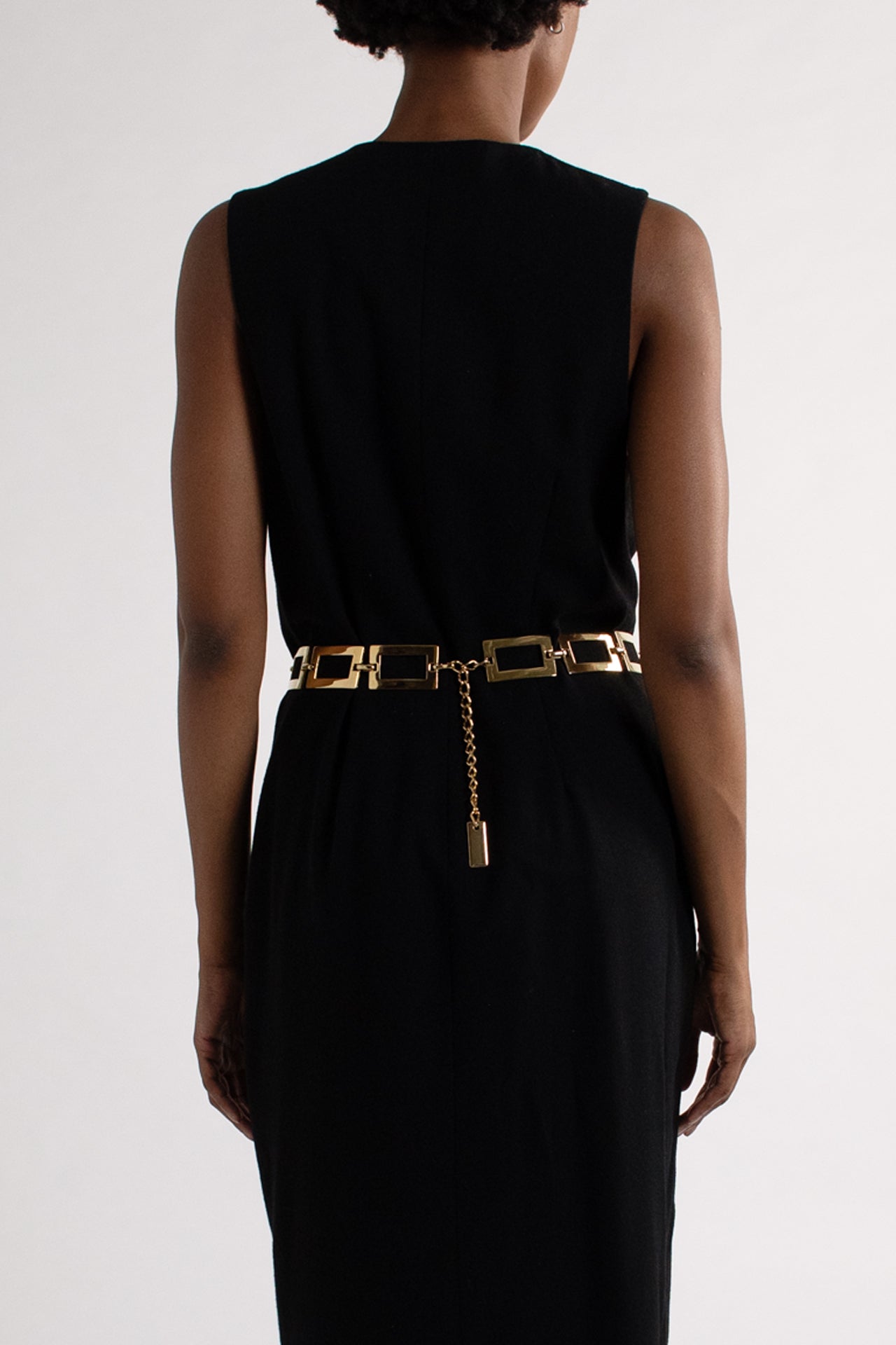 Vintage Gold Square Link Belt