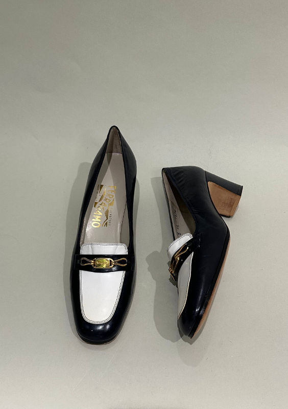 Vintage Salvatore Ferragamo Heeled Loafers