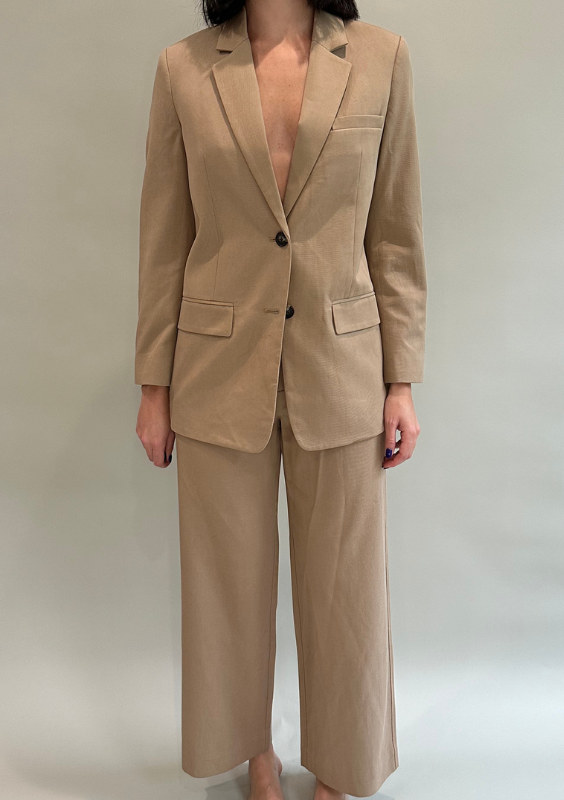 Everlane Khaki Blazer Pant Set