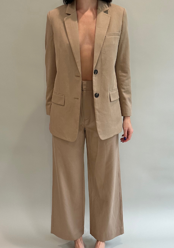 Everlane Khaki Blazer Pant Set
