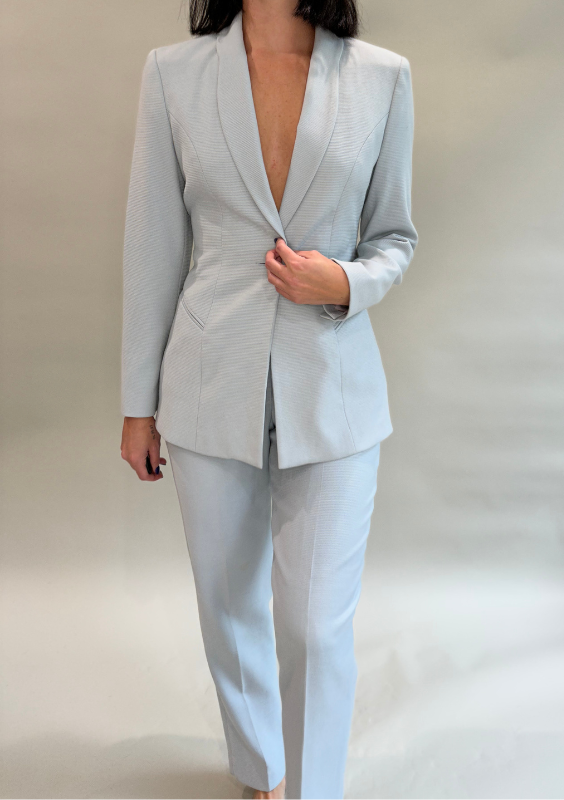 Baby Blue Structured Suit
