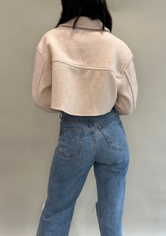 Cropped Wool Jacket