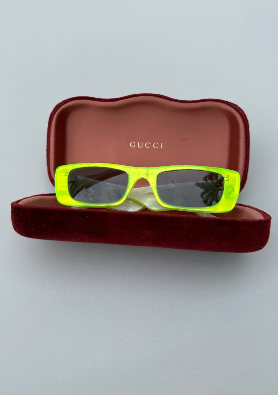 Gucci fashion neon glasses