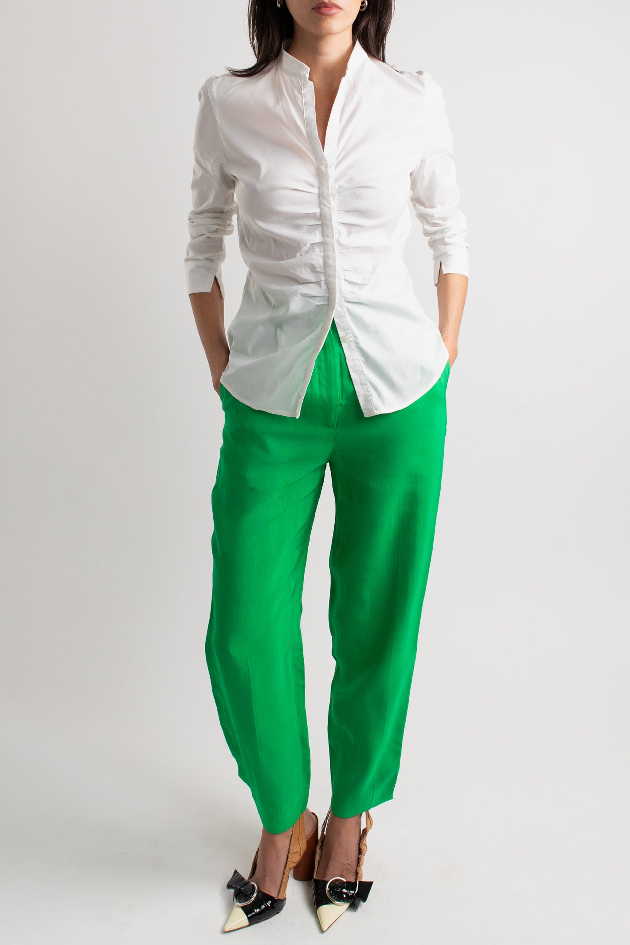 Emerald Green Sandro Trousers