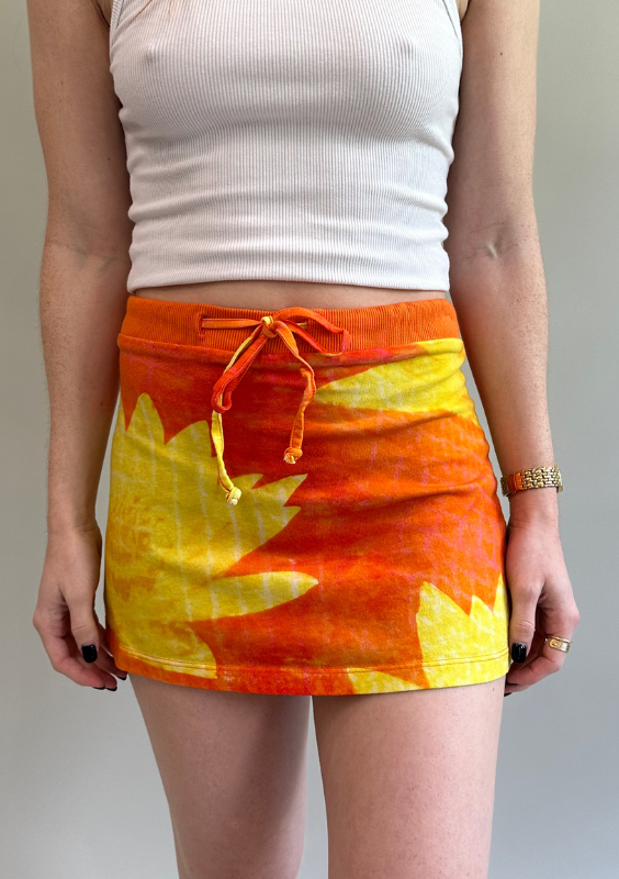 Vintage 90's Floral Micro Skirt