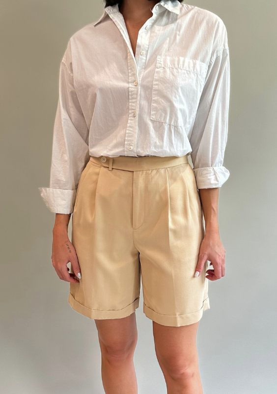 Vintage Ralph Lauren Cream Bermuda Shorts