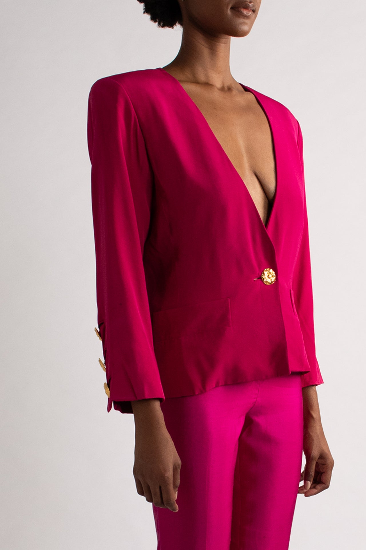 Vintage YSL Fuchsia Blazer