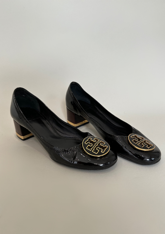 Tory Burch Patent Leather Block Heels