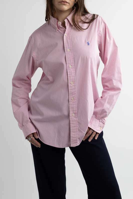 Ralph Lauren Pink Striped Button Down