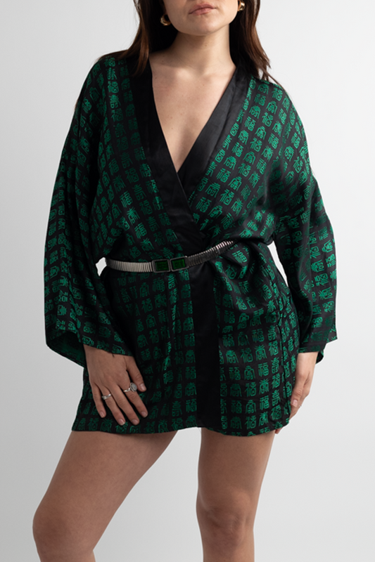 Vintage Green Kimono