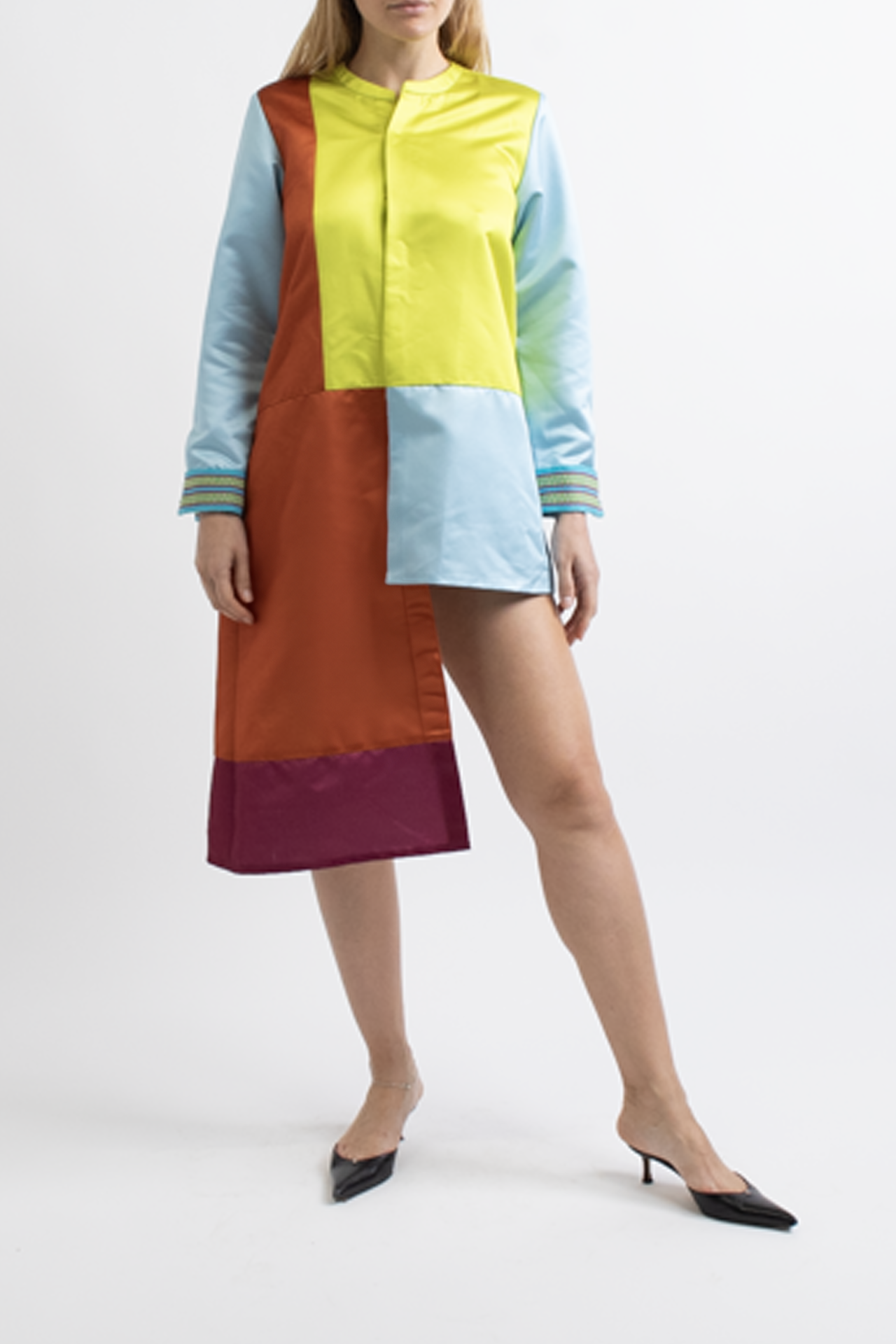 Alado Color Block Asymmetrical Jacket