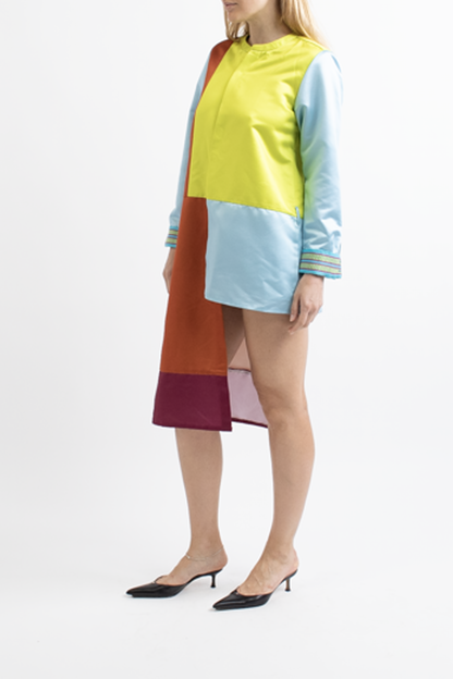 Alado Color Block Asymmetrical Jacket