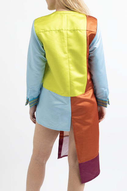 Alado Color Block Asymmetrical Jacket