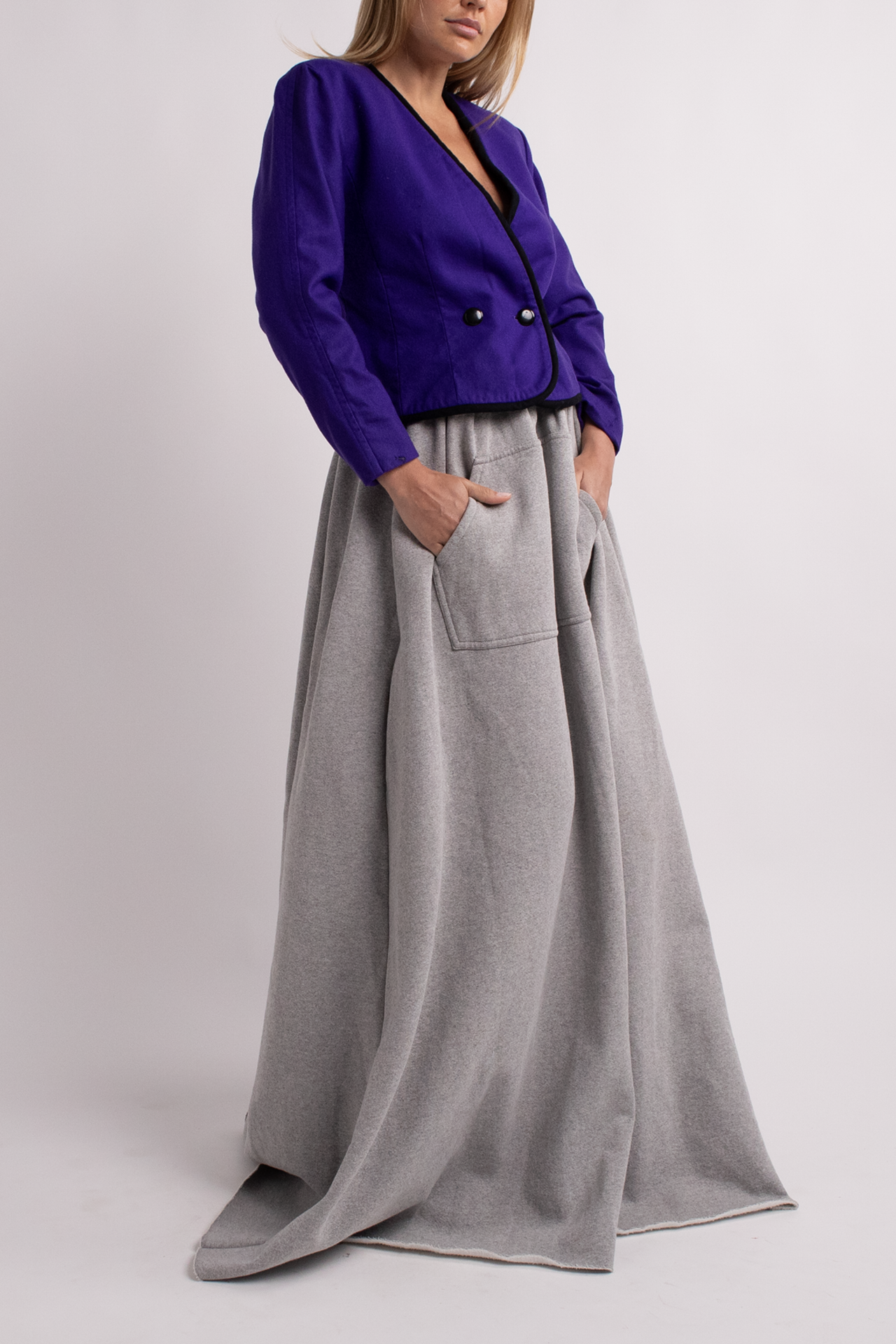 Jersey Knit Maxi Skirt