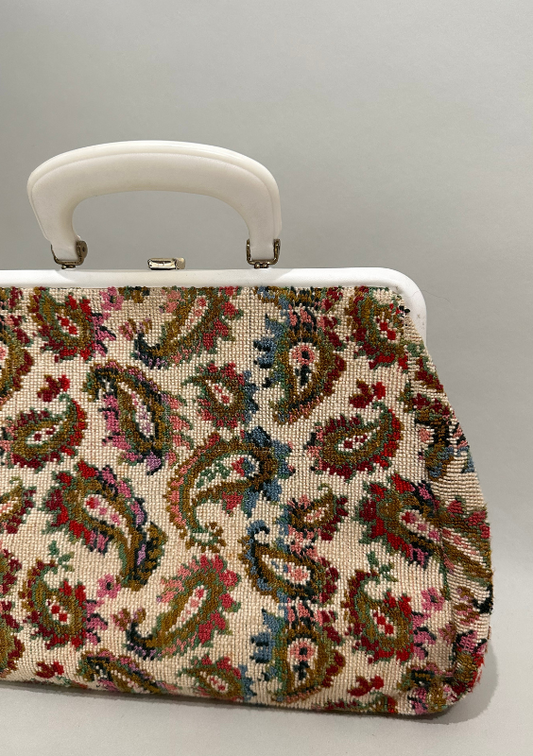 Vintage Paisley Woven Bag