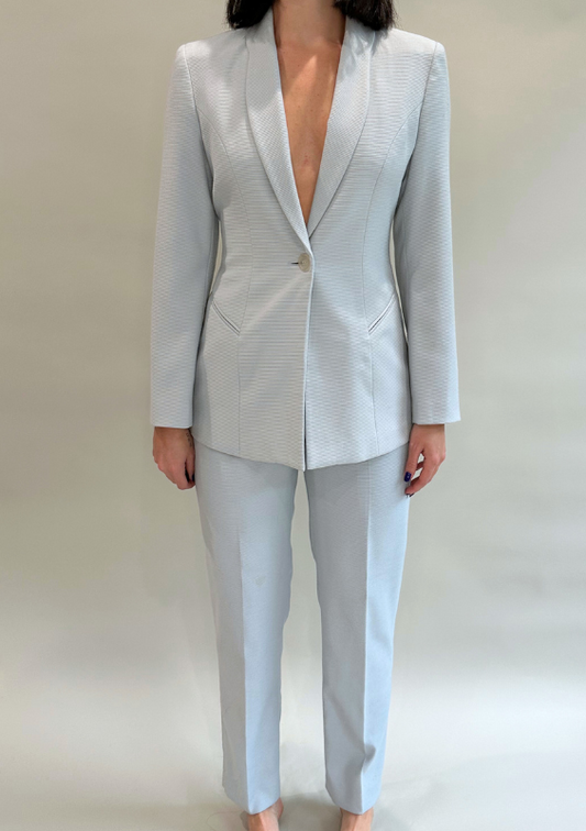 Baby Blue Structured Suit