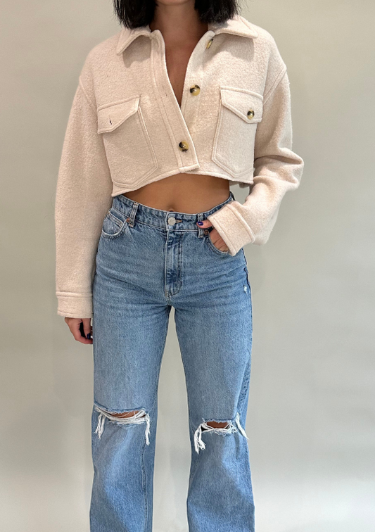 Cropped Wool Jacket