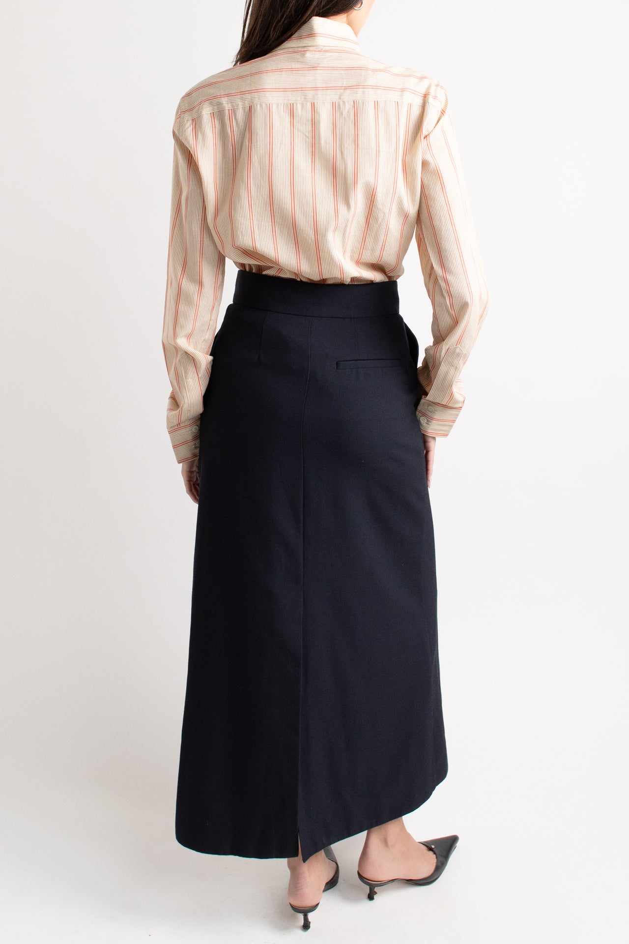 Raben Saloner Navy Blue Maxi Skirt