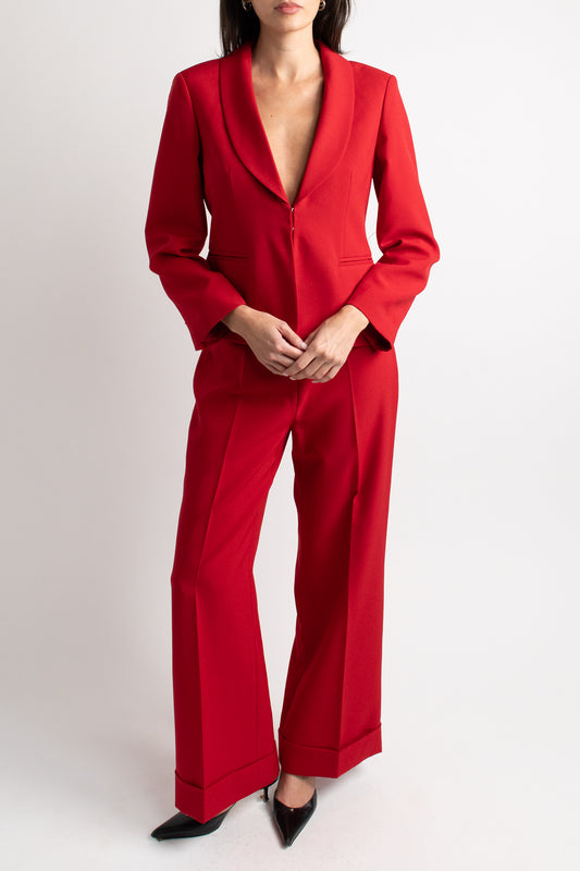 Red Vintage Suit Set