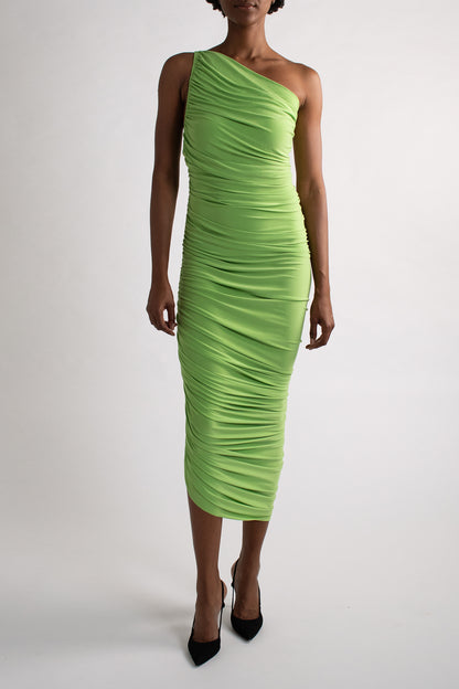 Norma Kamali Green Fitted Dress