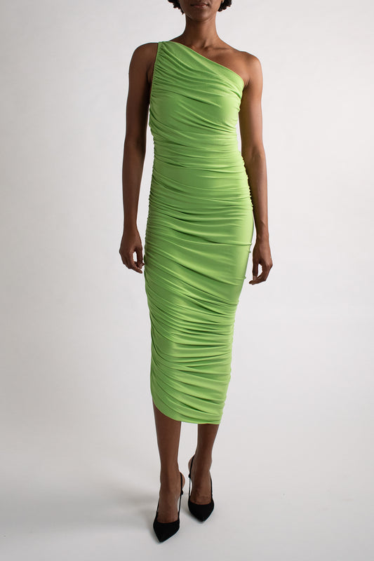 Norma Kamali Green Fitted Dress