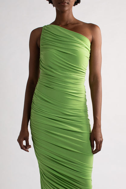 Norma Kamali Green Fitted Dress