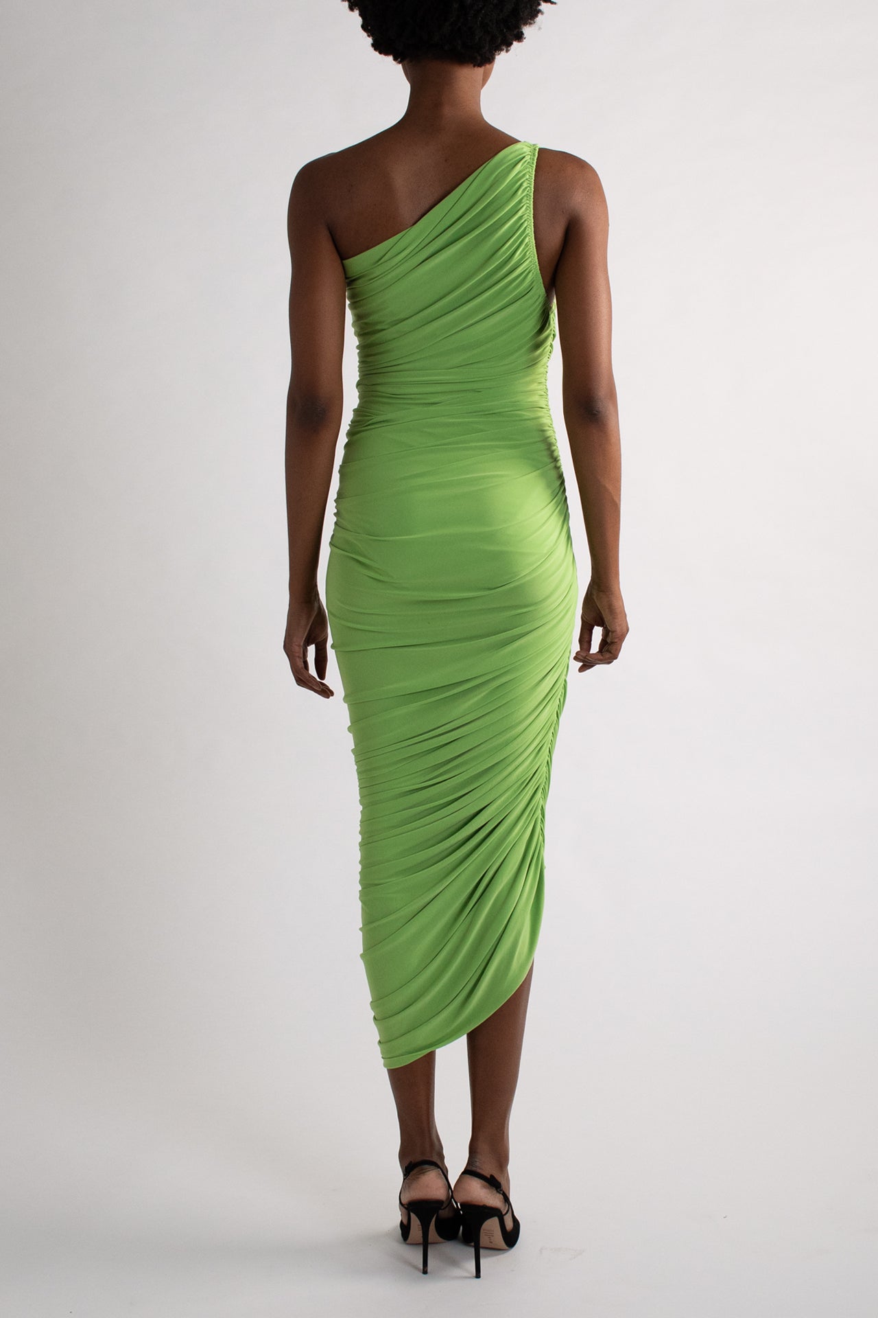 Norma Kamali Green Fitted Dress