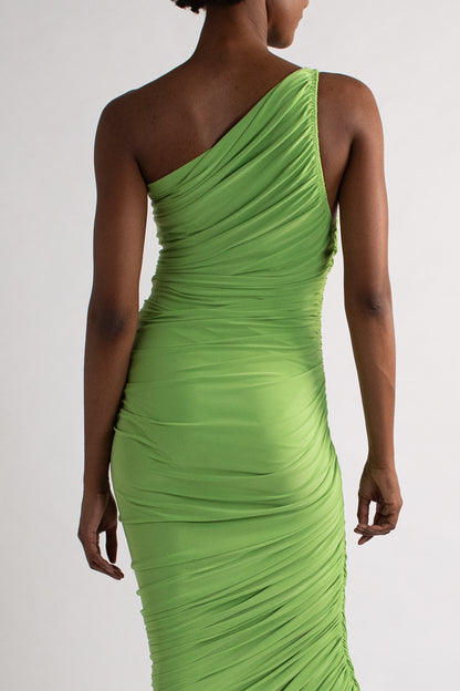 Norma Kamali Green Fitted Dress