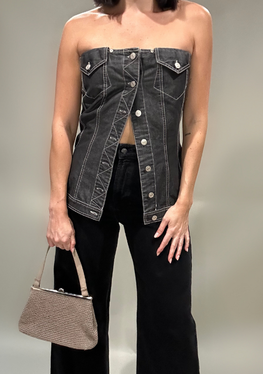 Vintage Jeanology Denim Corset Top