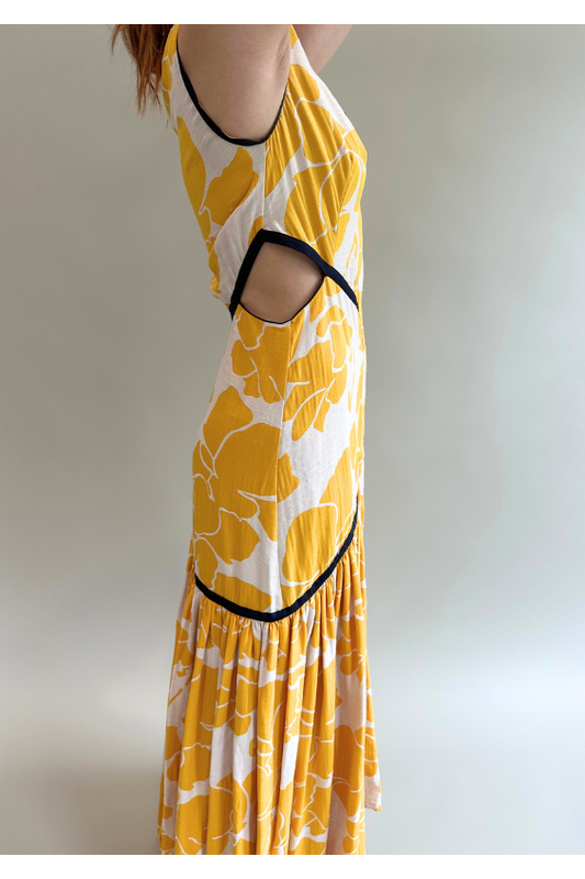 Alexis Floral Dress with Side Cutouts The Archive Project Alexis Floral Dress with Side Cutouts The Archive Project