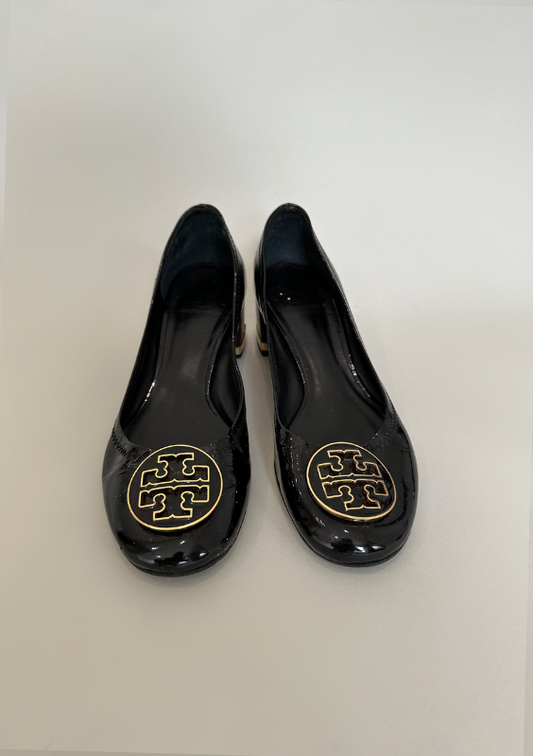 Tory Burch Patent Leather Block Heels