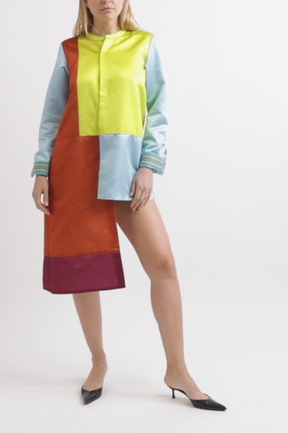 Alado Color Block Asymmetrical Jacket