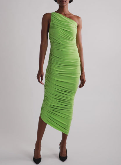 Norma Kamali Green Fitted Dress