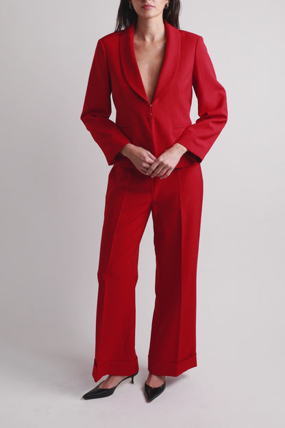 Red Vintage Suit Set