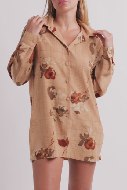 Vintage Floral Button Down